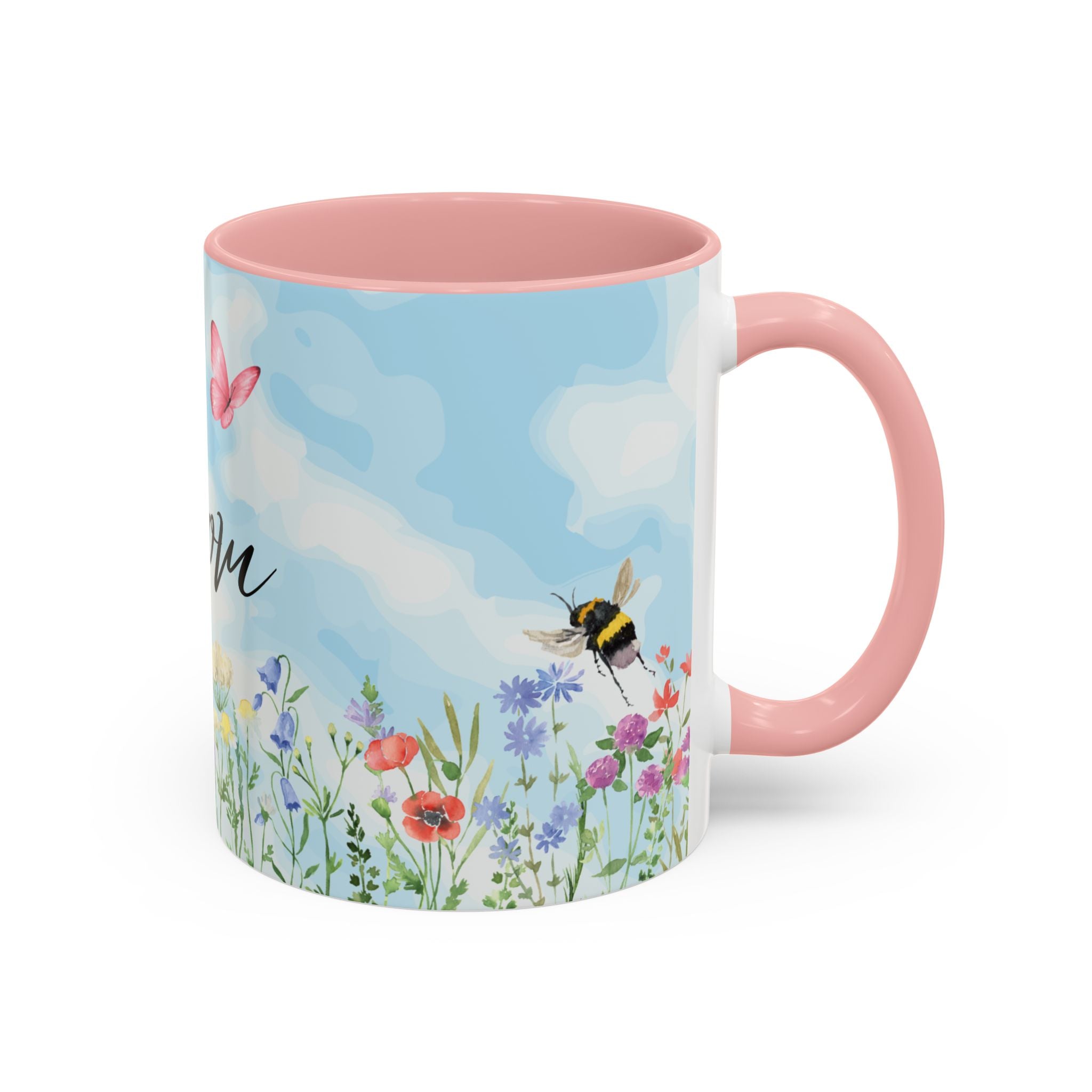 Butterfly and wildflower meadow Mom Mug | Accent Coffee Mug | Gift for Mom | Mothersday Gift