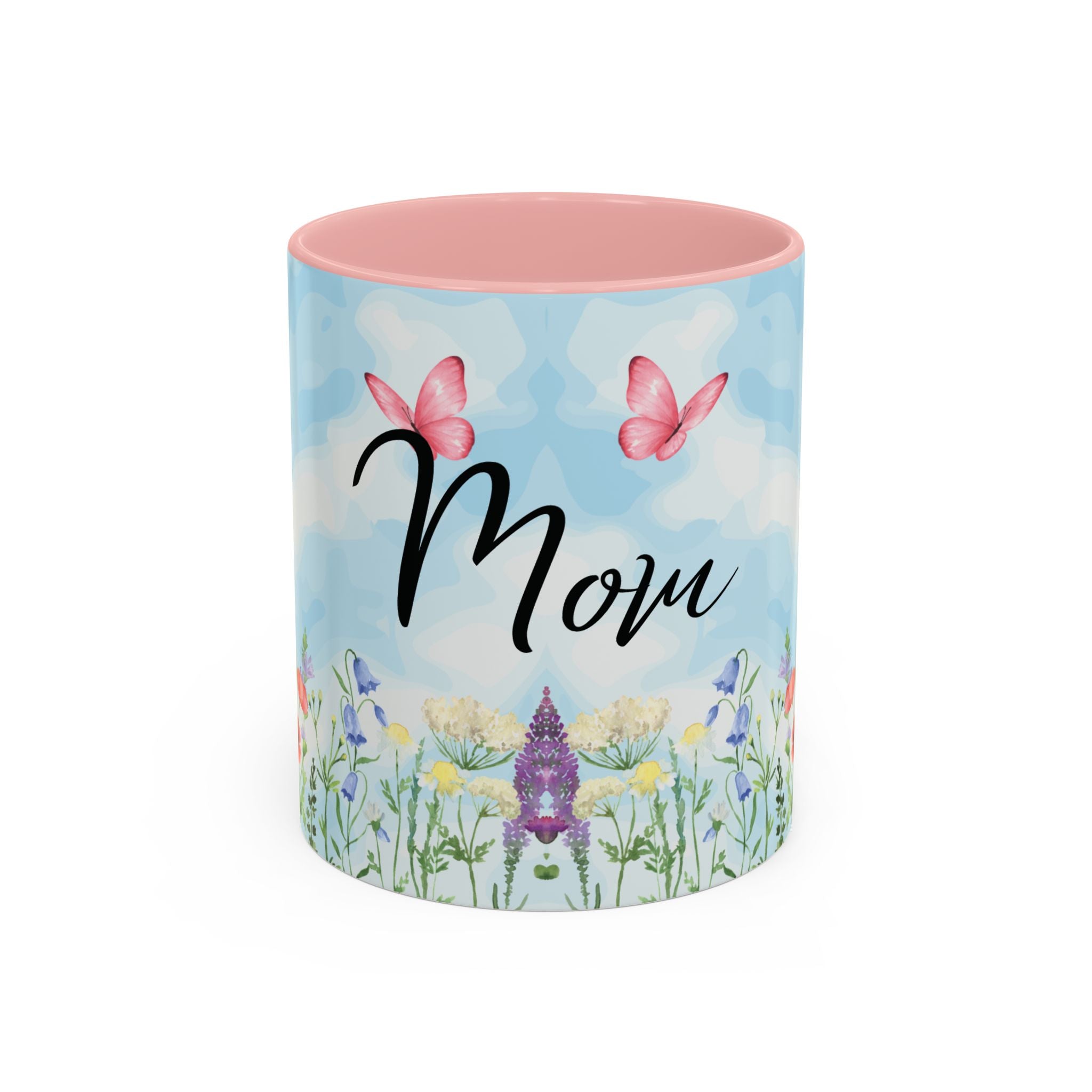 Butterfly and wildflower meadow Mom Mug | Accent Coffee Mug | Gift for Mom | Mothersday Gift