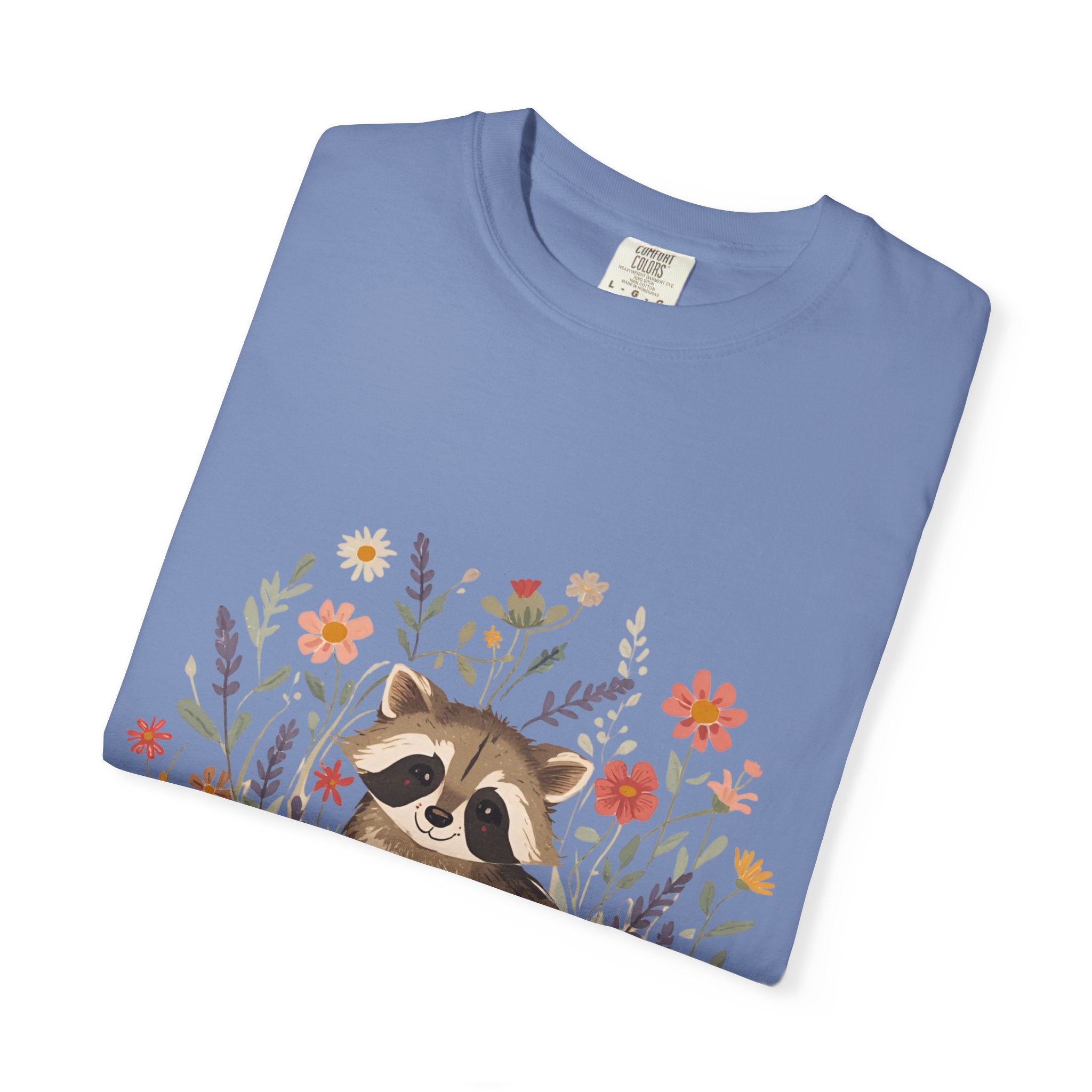 Feral & Flourishing Raccoon T-Shirt | Floral Woodland Animal Tee