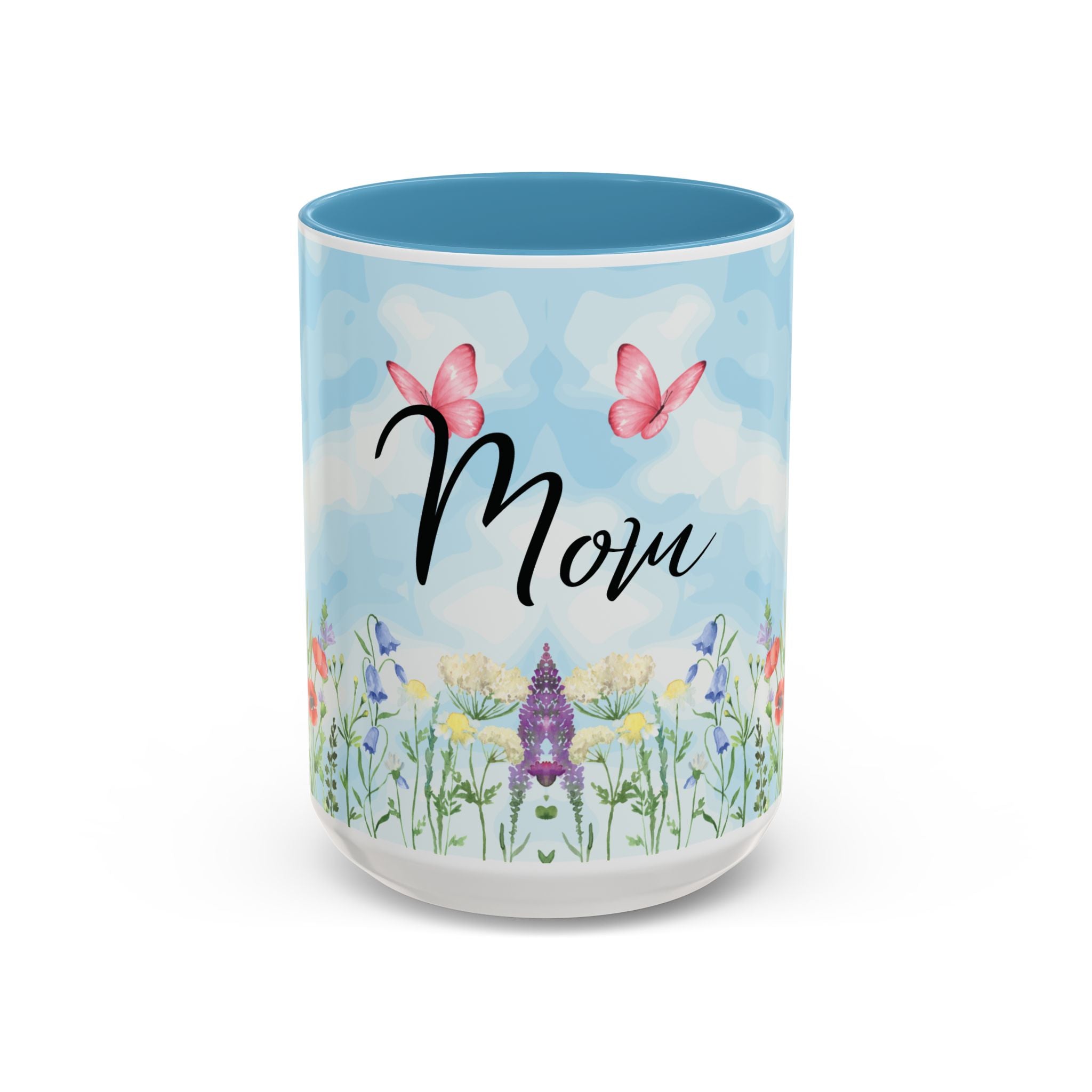 Butterfly and wildflower meadow Mom Mug | Accent Coffee Mug | Gift for Mom | Mothersday Gift