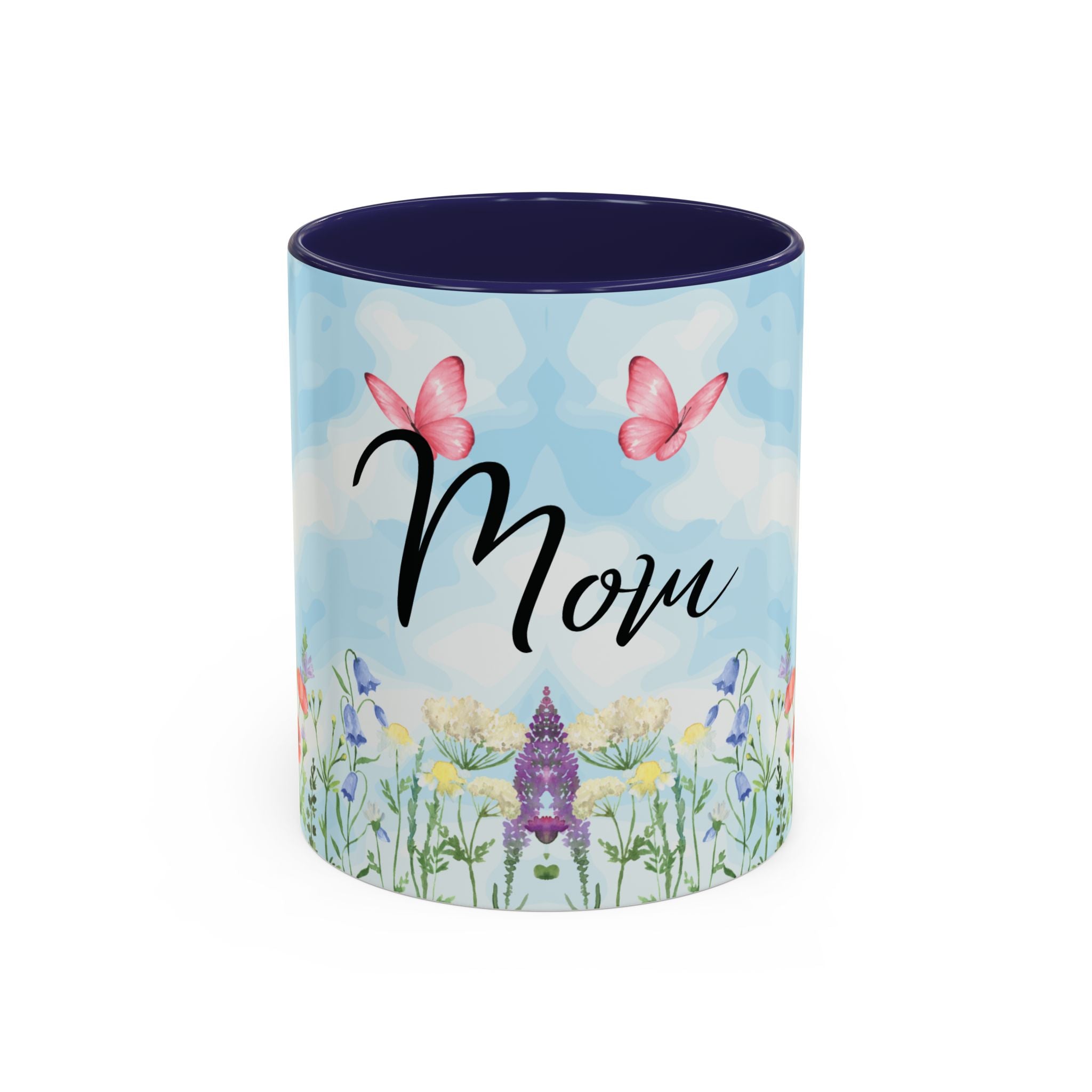Butterfly and wildflower meadow Mom Mug | Accent Coffee Mug | Gift for Mom | Mothersday Gift