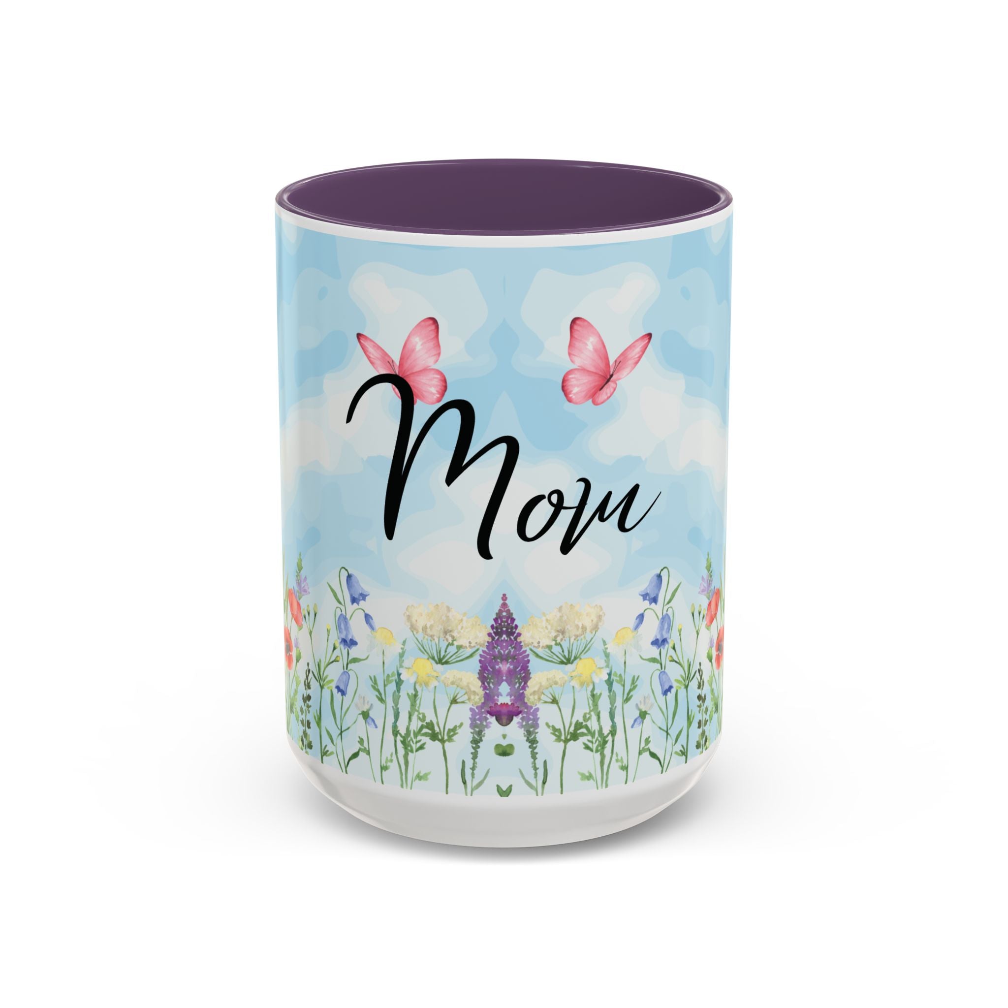 Butterfly and wildflower meadow Mom Mug | Accent Coffee Mug | Gift for Mom | Mothersday Gift