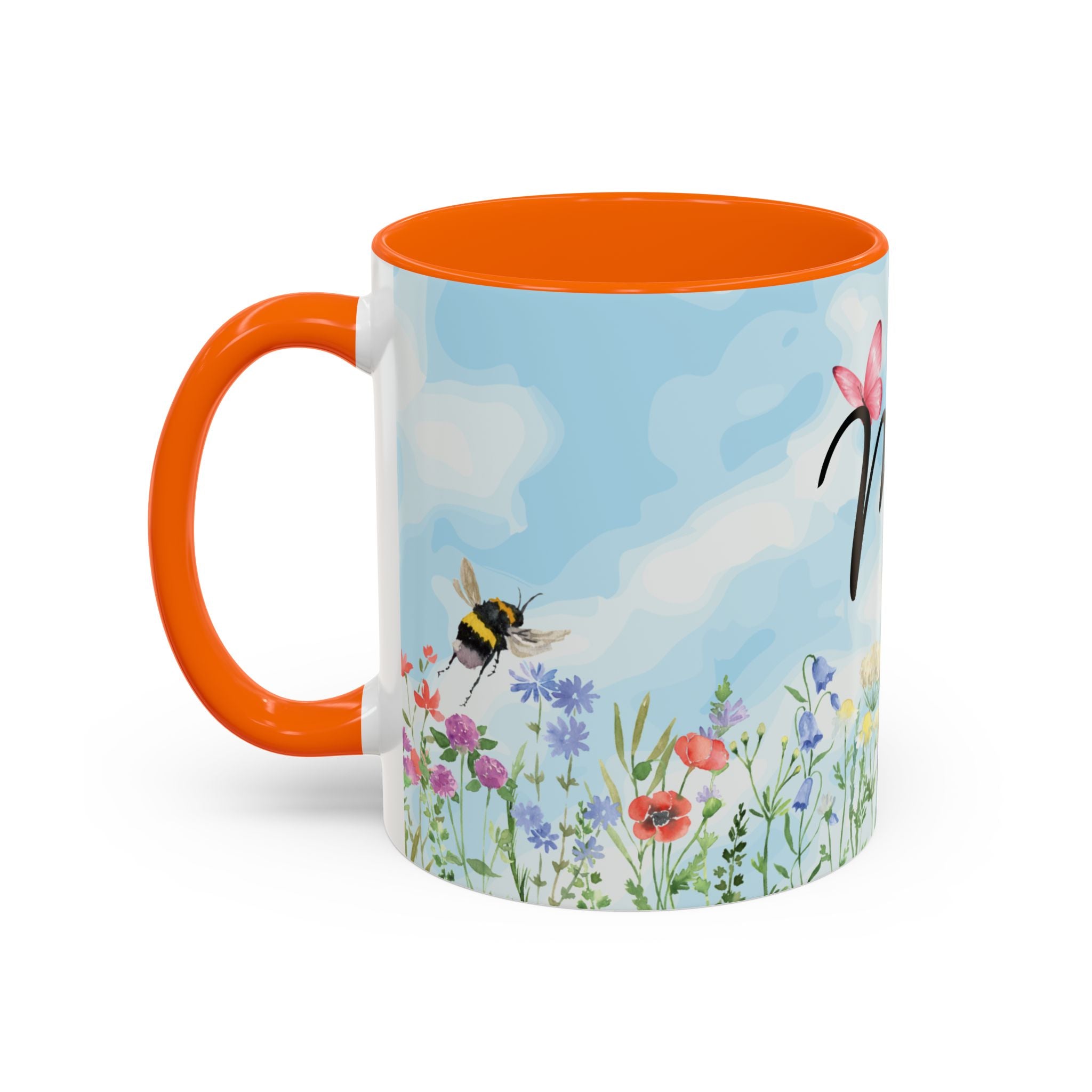 Butterfly and wildflower meadow Mom Mug | Accent Coffee Mug | Gift for Mom | Mothersday Gift