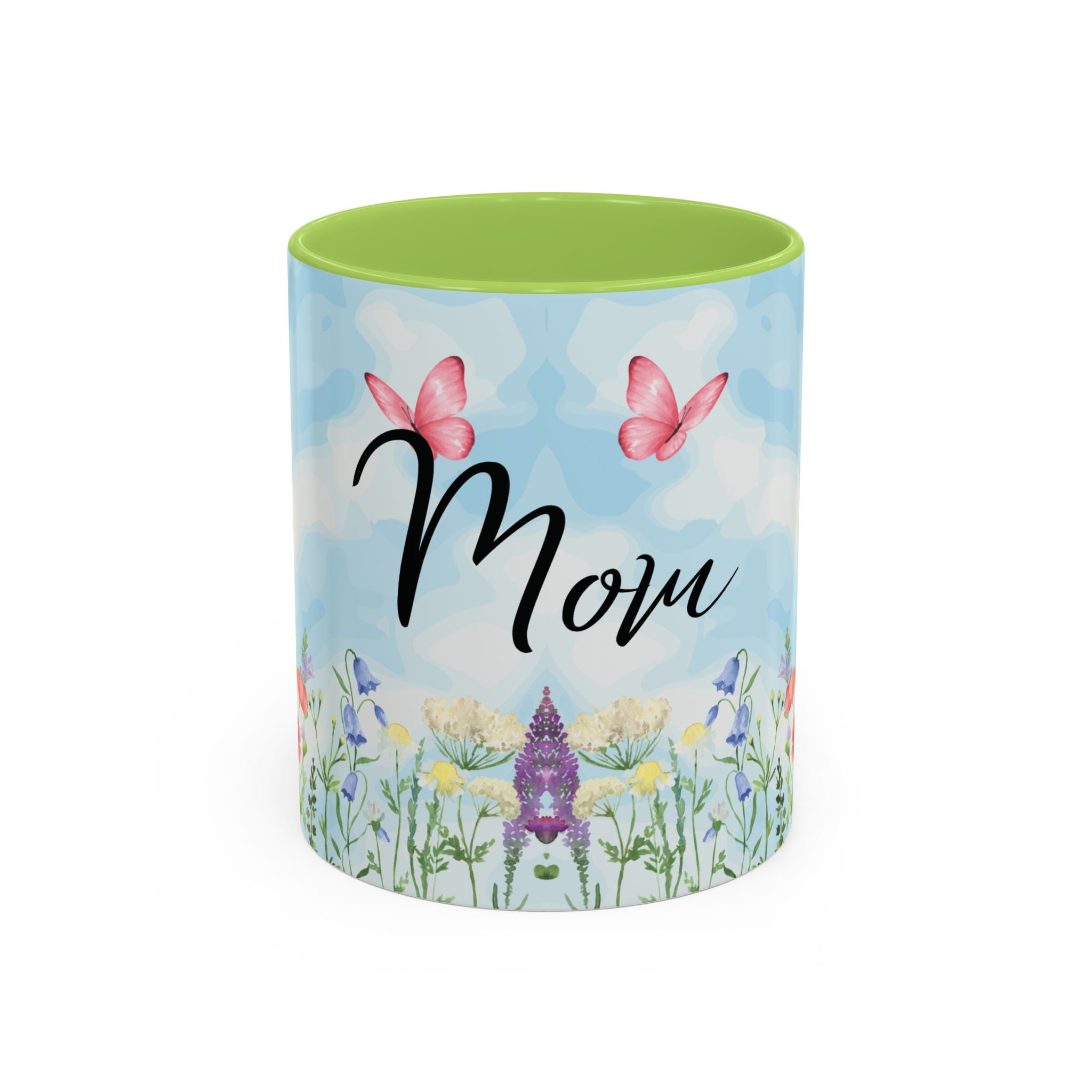 Butterfly and wildflower meadow Mom Mug | Accent Coffee Mug | Gift for Mom | Mothersday Gift