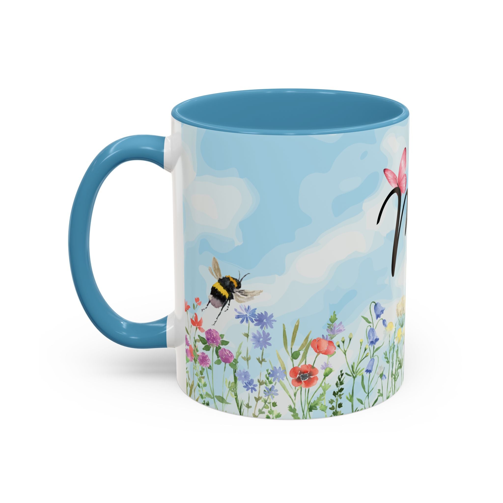 Butterfly and wildflower meadow Mom Mug | Accent Coffee Mug | Gift for Mom | Mothersday Gift