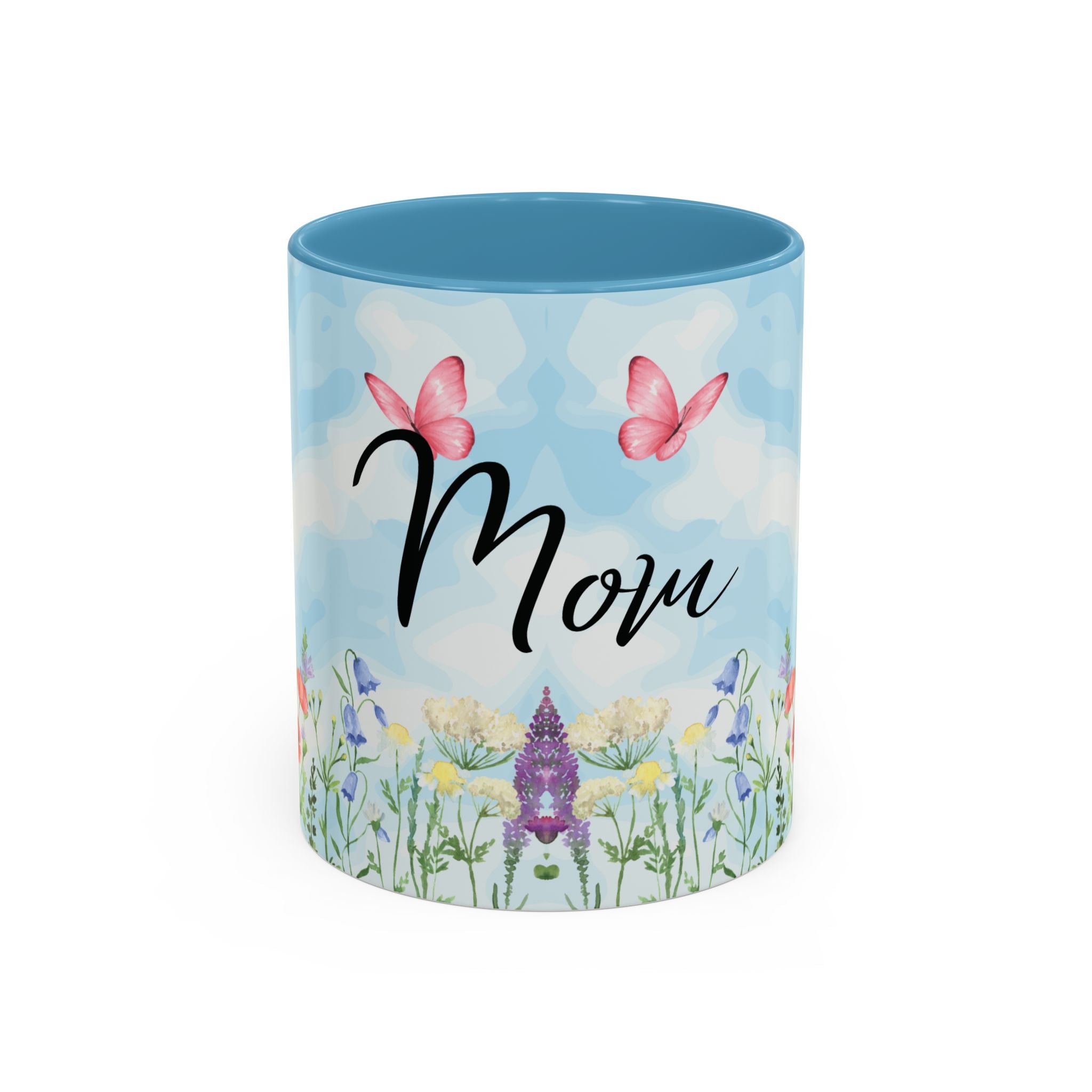 Butterfly and wildflower meadow Mom Mug | Accent Coffee Mug | Gift for Mom | Mothersday Gift