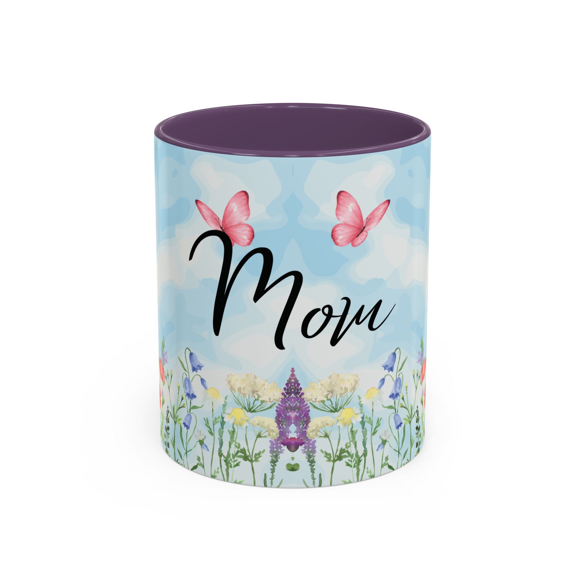 Butterfly and wildflower meadow Mom Mug | Accent Coffee Mug | Gift for Mom | Mothersday Gift