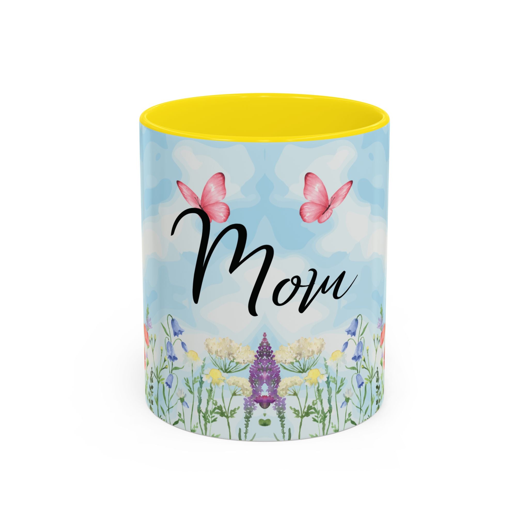 Butterfly and wildflower meadow Mom Mug | Accent Coffee Mug | Gift for Mom | Mothersday Gift