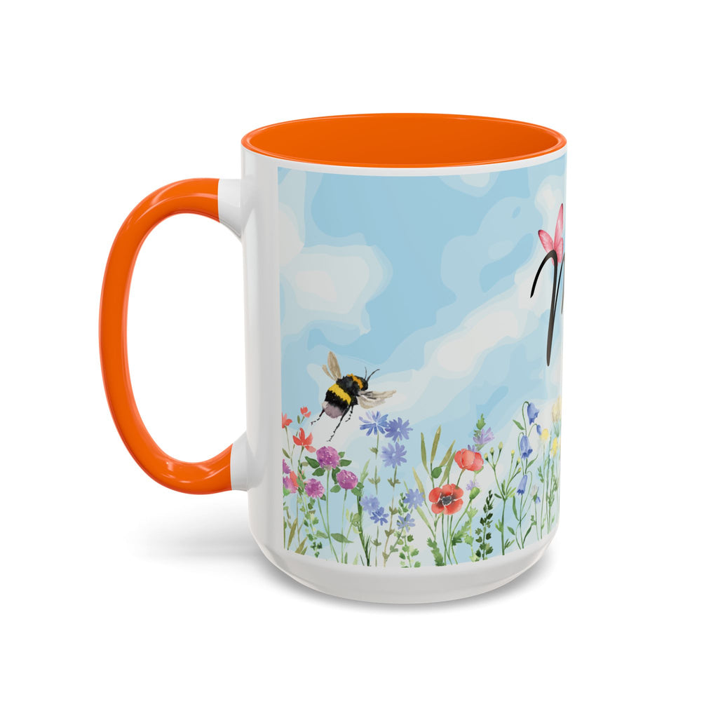 Butterfly and wildflower meadow Mom Mug | Accent Coffee Mug | Gift for Mom | Mothersday Gift