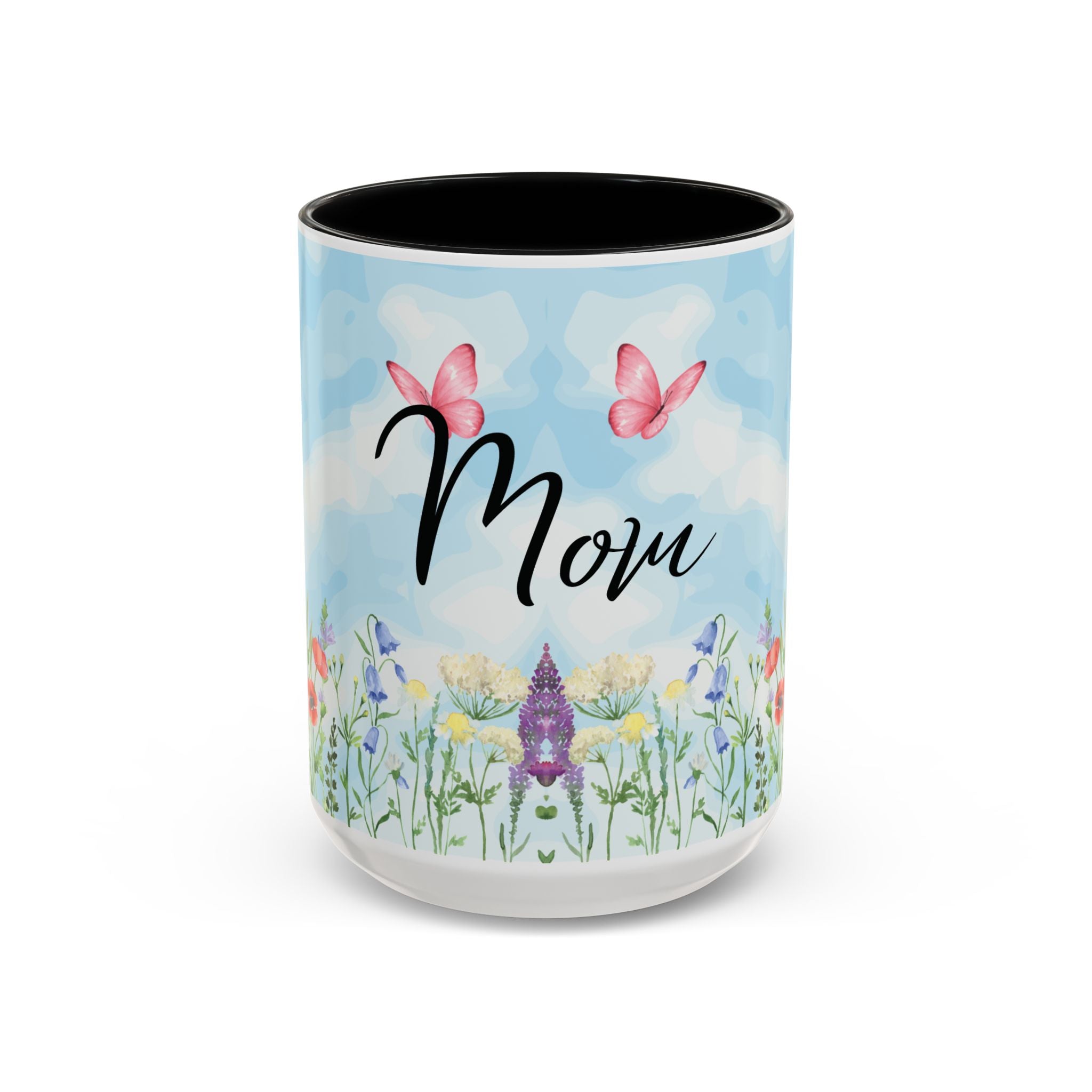 Butterfly and wildflower meadow Mom Mug | Accent Coffee Mug | Gift for Mom | Mothersday Gift