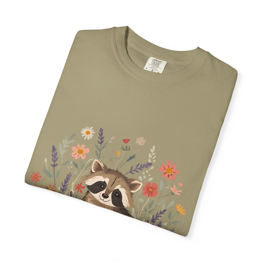 Feral & Flourishing Raccoon T-Shirt | Floral Woodland Animal Tee