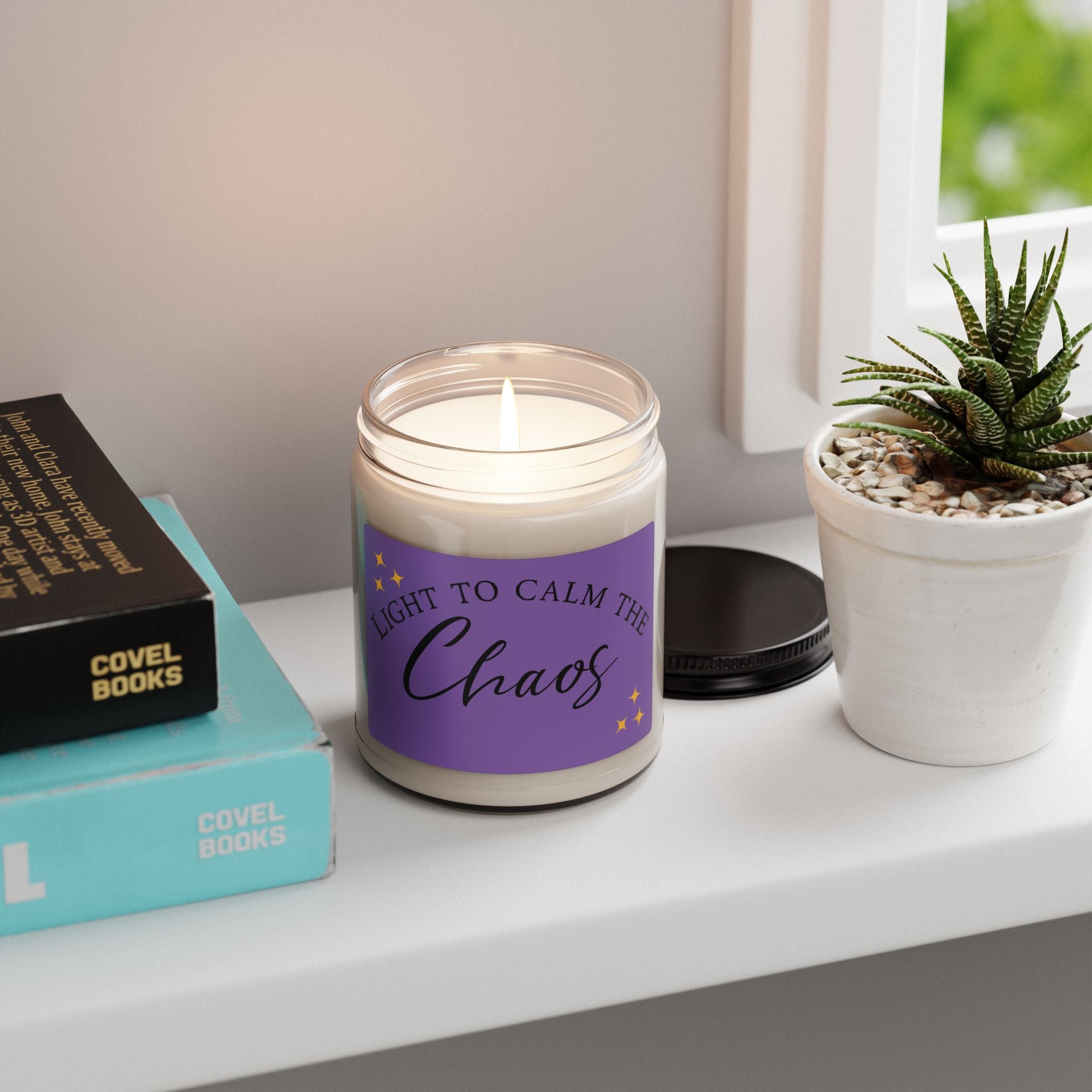 Soy Candle — "Light to Calm the Chaos" Scented 9oz