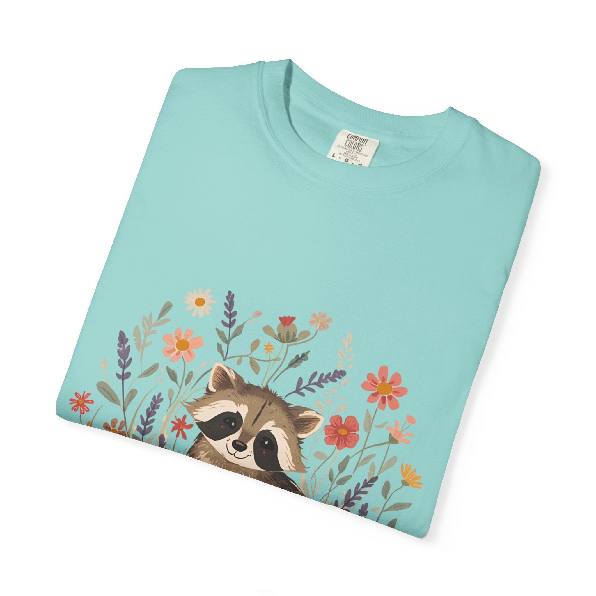 Feral & Flourishing Raccoon T-Shirt | Floral Woodland Animal Tee
