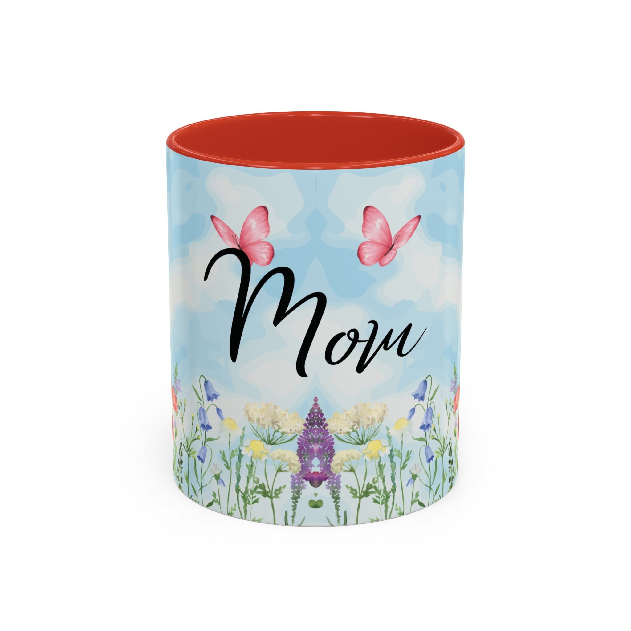 Butterfly and wildflower meadow Mom Mug | Accent Coffee Mug | Gift for Mom | Mothersday Gift