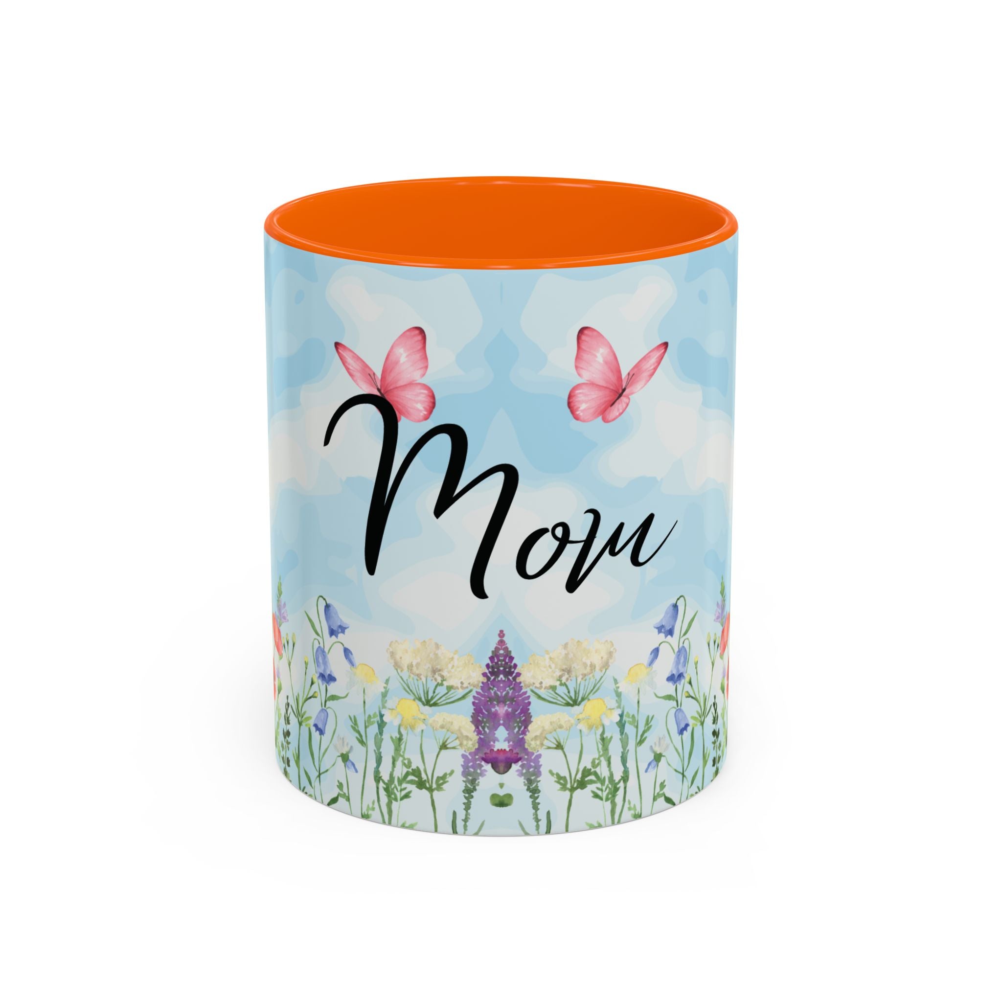 Butterfly and wildflower meadow Mom Mug | Accent Coffee Mug | Gift for Mom | Mothersday Gift