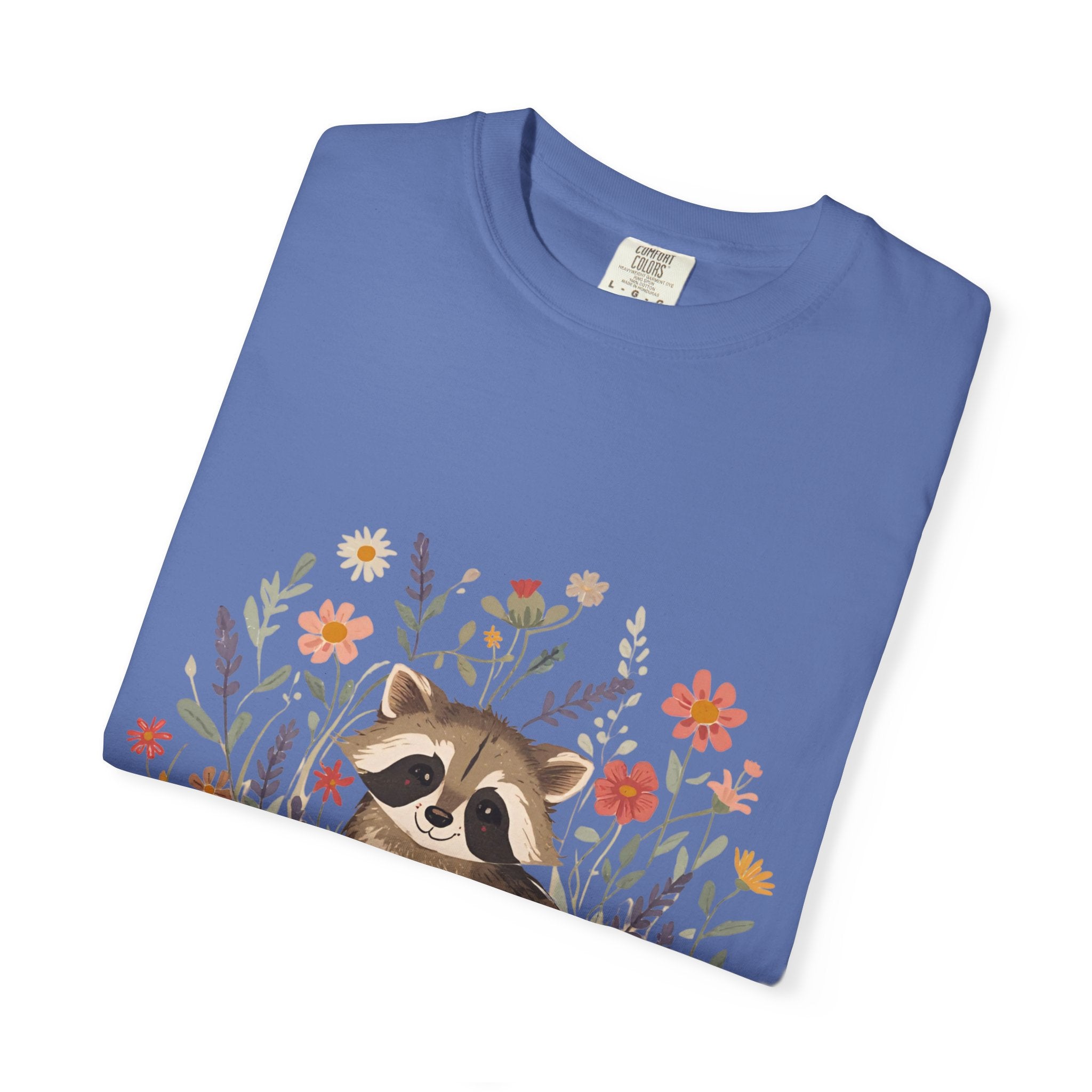 Feral & Flourishing Raccoon T-Shirt | Floral Woodland Animal Tee
