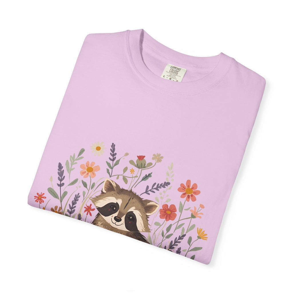 Feral & Flourishing Raccoon T-Shirt | Floral Woodland Animal Tee