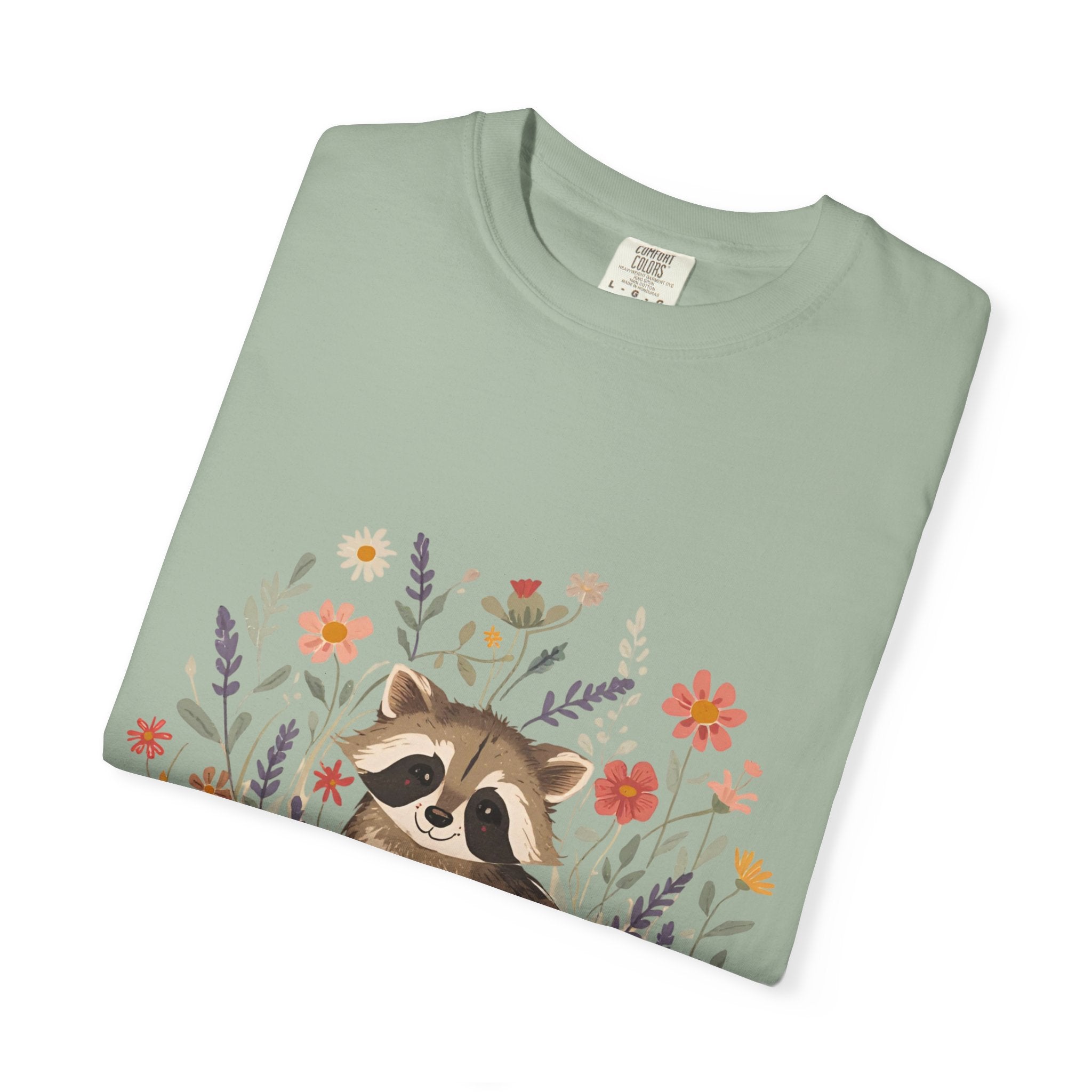 Feral & Flourishing Raccoon T-Shirt | Floral Woodland Animal Tee