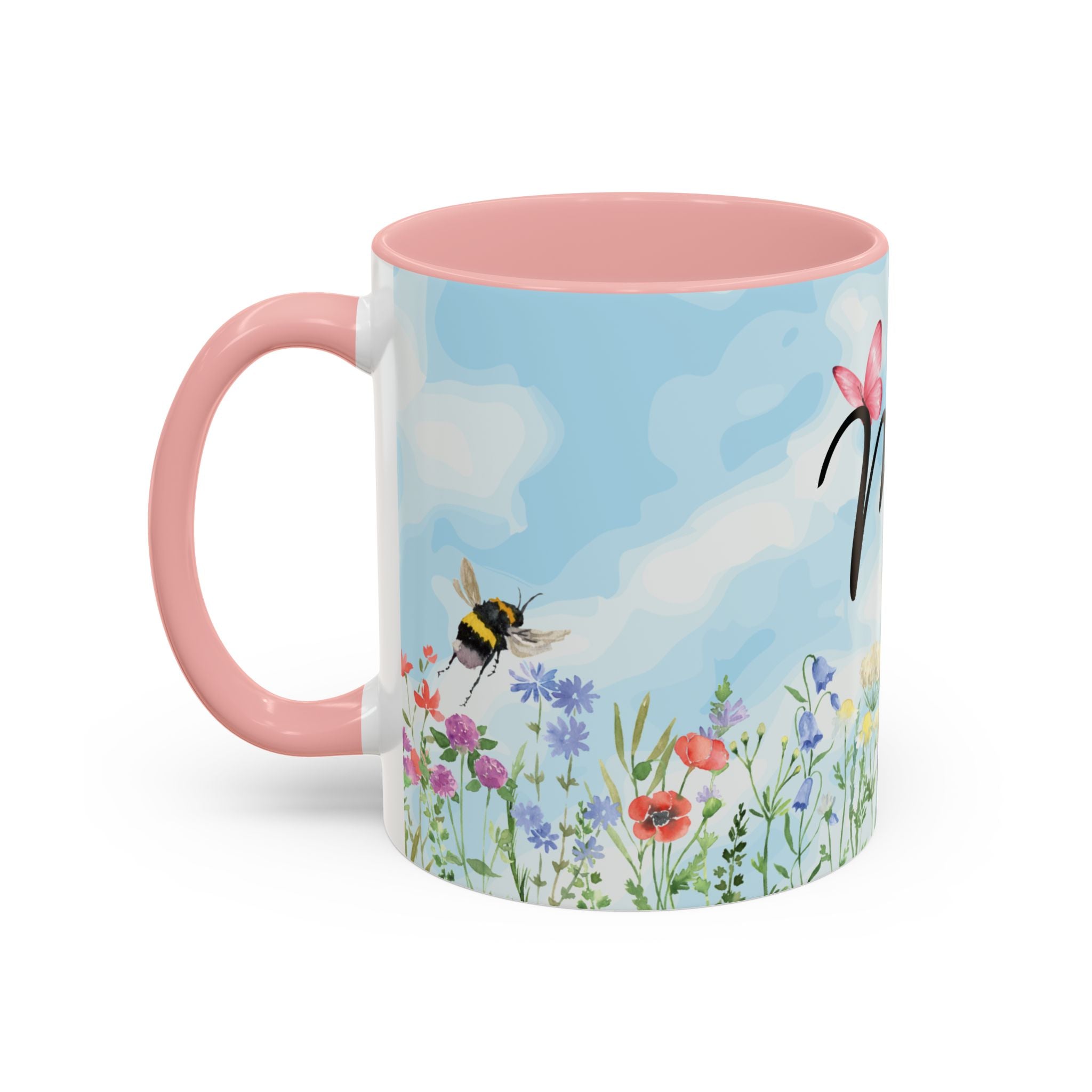 Butterfly and wildflower meadow Mom Mug | Accent Coffee Mug | Gift for Mom | Mothersday Gift