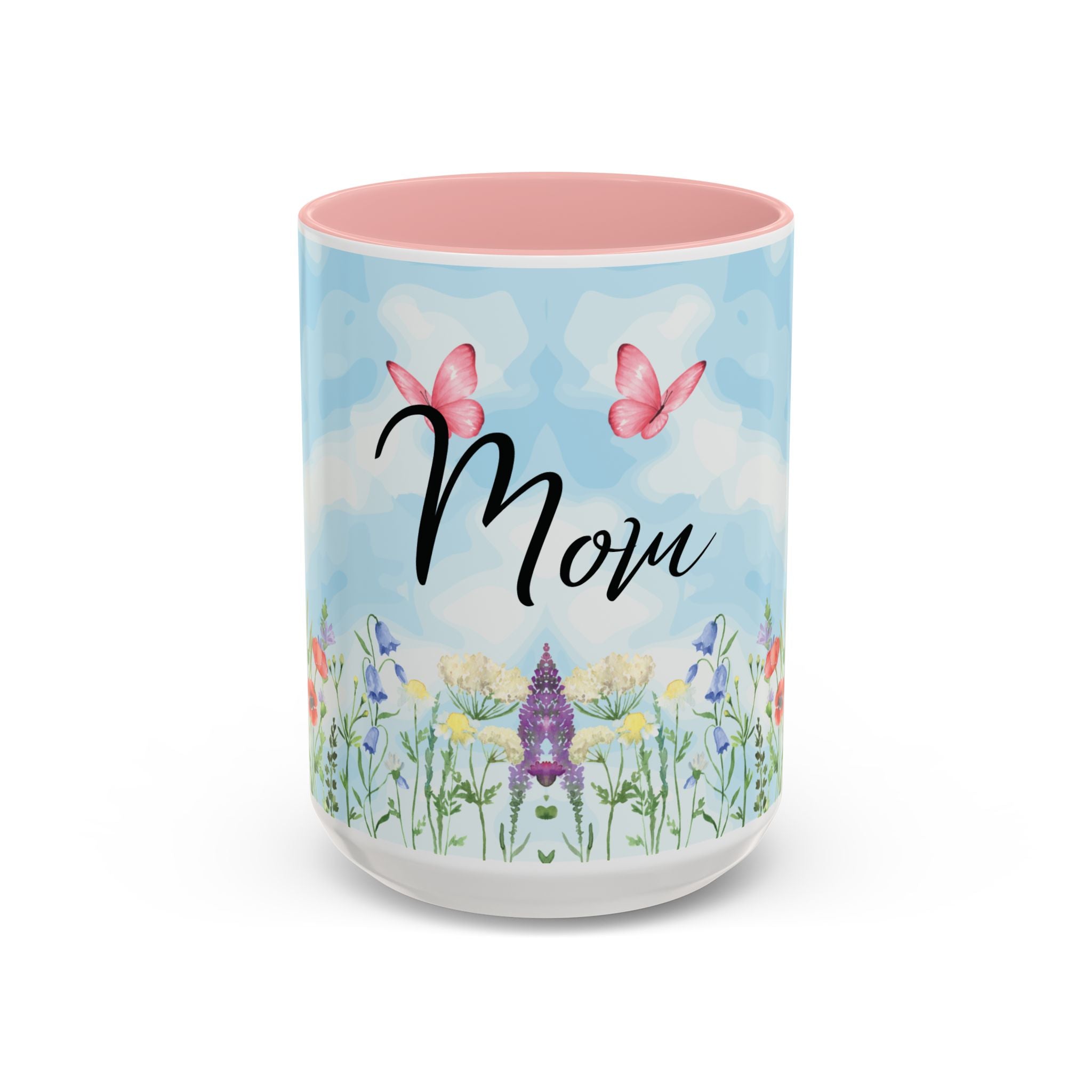 Butterfly and wildflower meadow Mom Mug | Accent Coffee Mug | Gift for Mom | Mothersday Gift