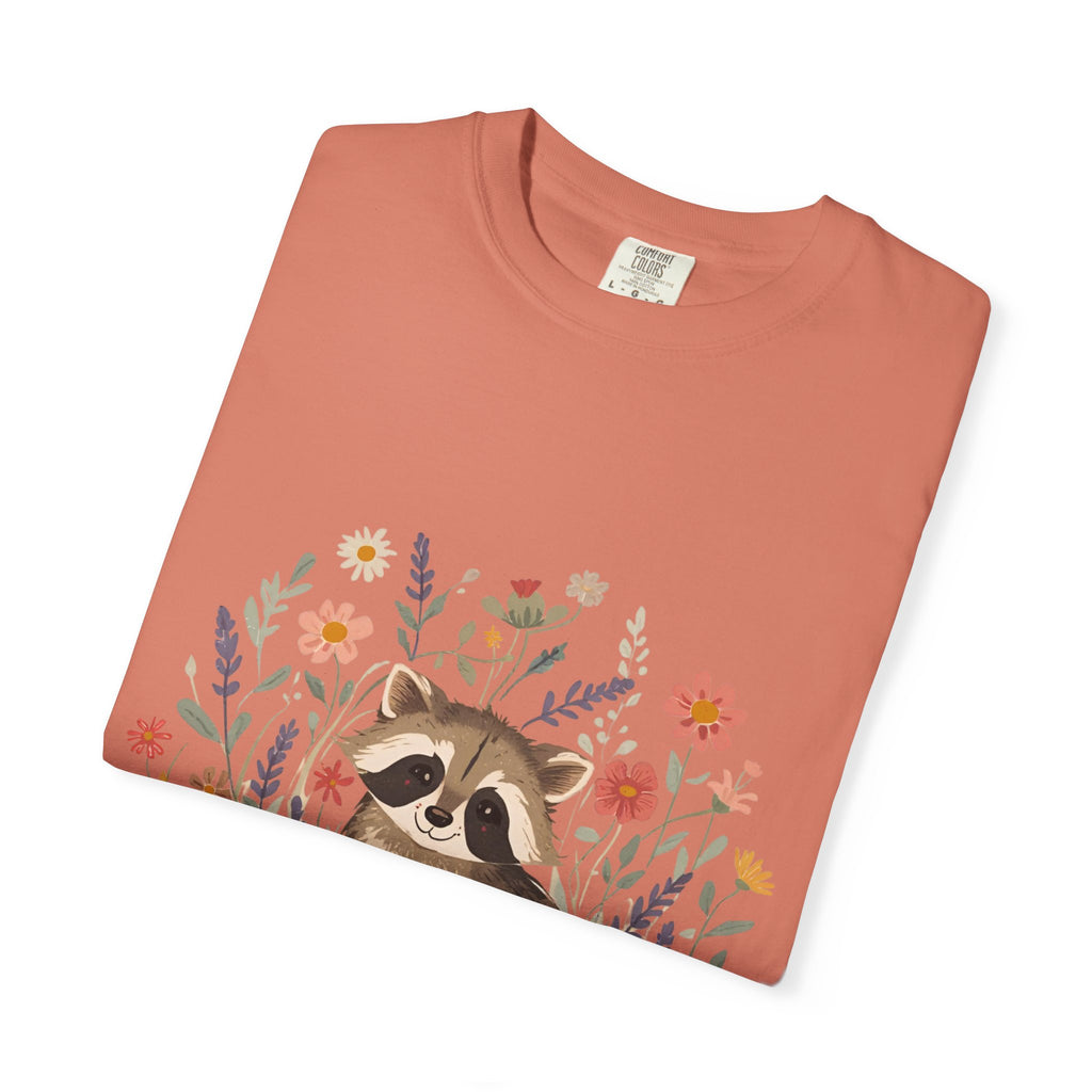 Feral & Flourishing Raccoon T-Shirt | Floral Woodland Animal Tee