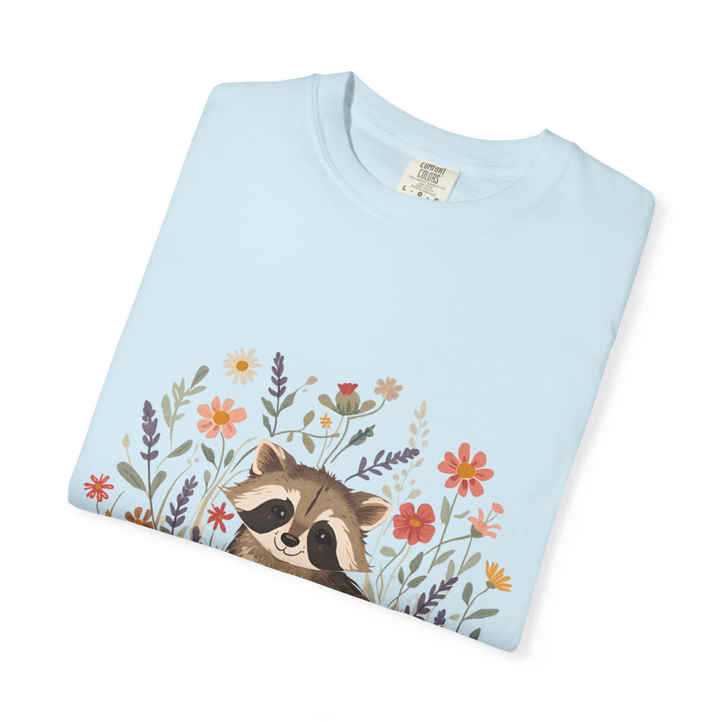 Feral & Flourishing Raccoon T-Shirt | Floral Woodland Animal Tee