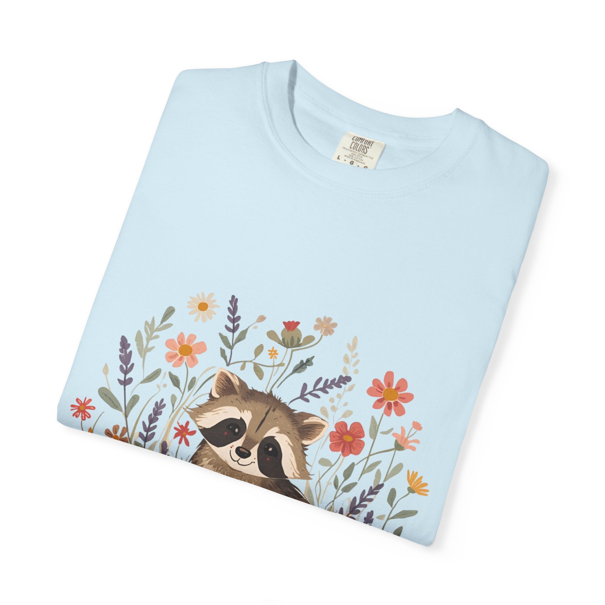 Feral & Flourishing Raccoon T-Shirt | Floral Woodland Animal Tee