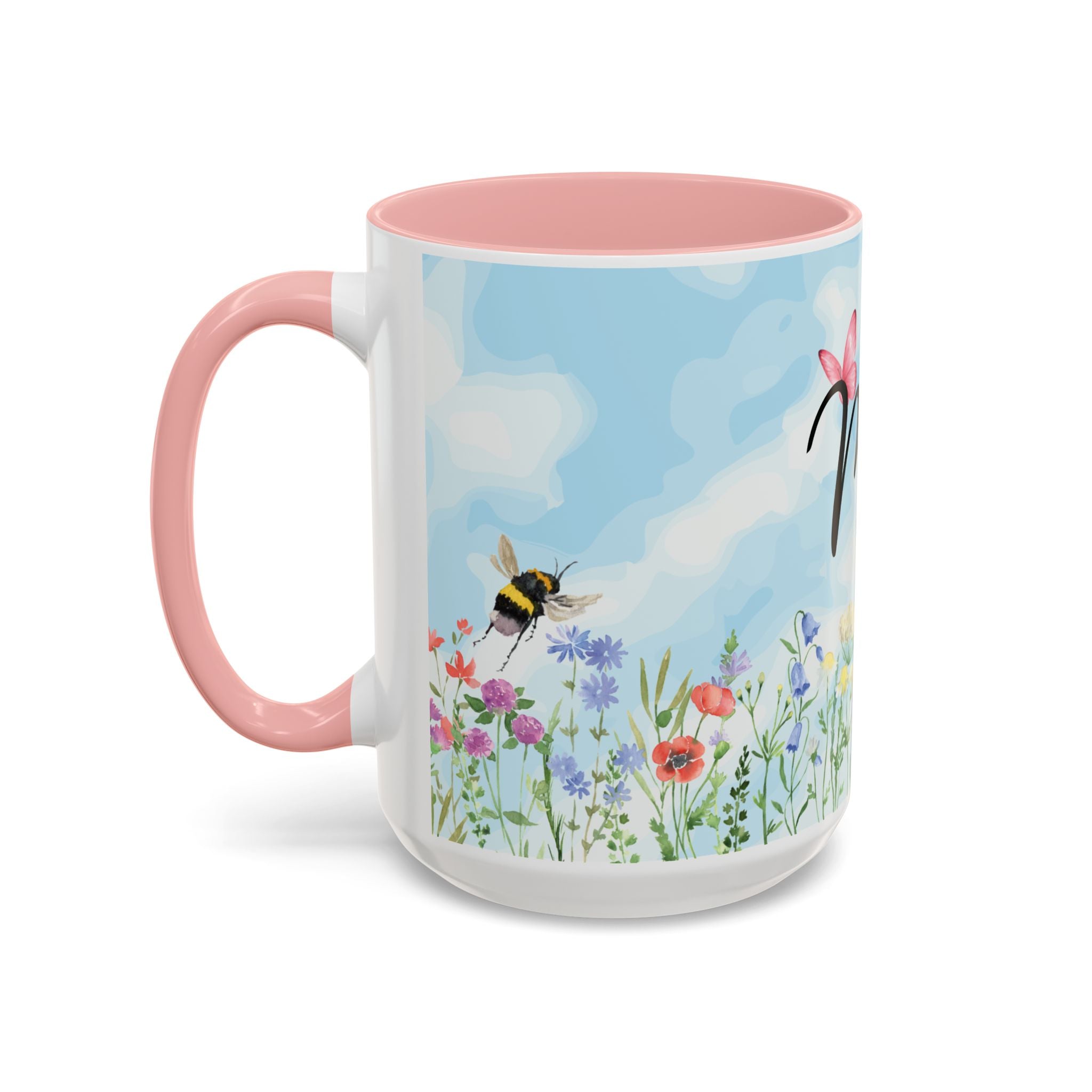 Butterfly and wildflower meadow Mom Mug | Accent Coffee Mug | Gift for Mom | Mothersday Gift