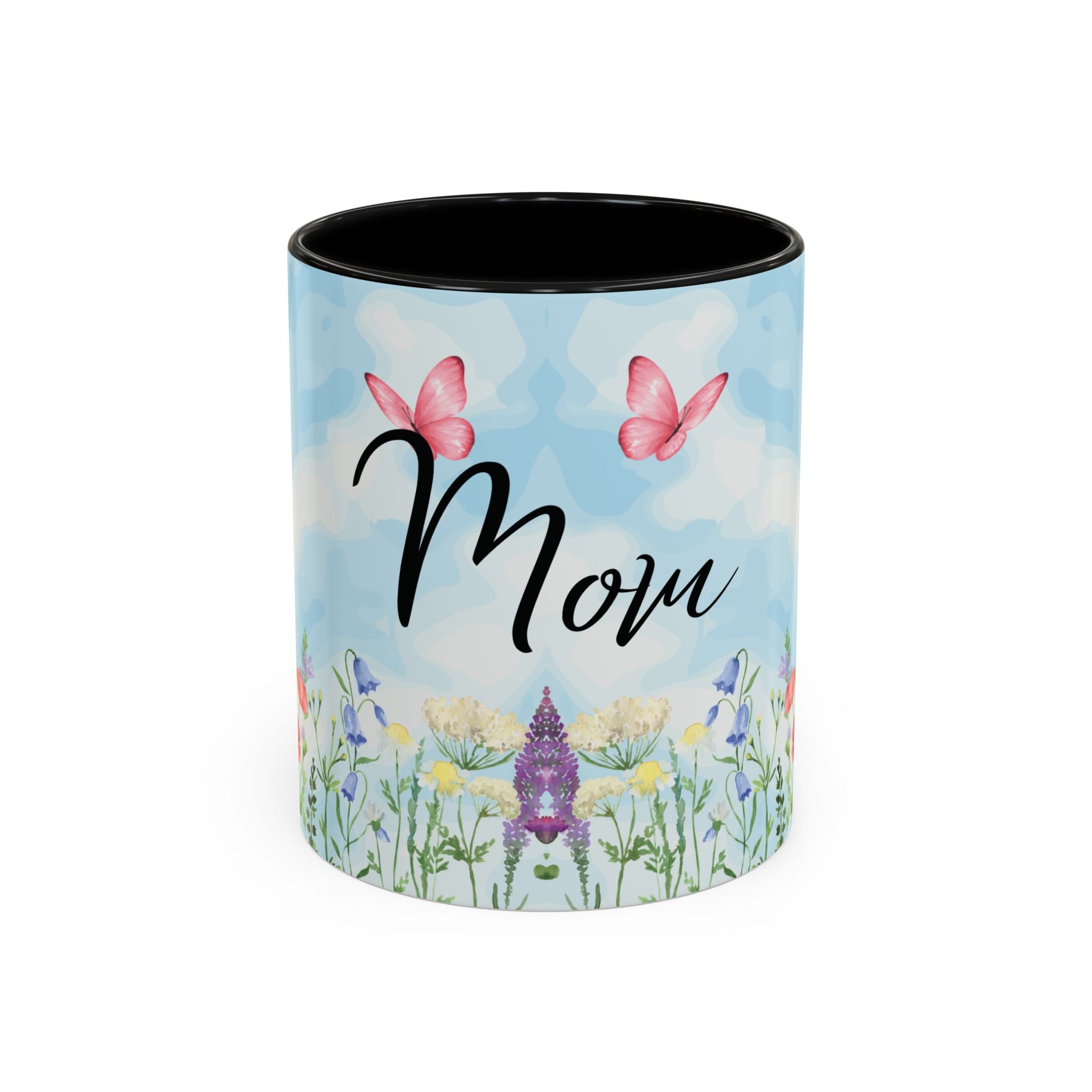 Butterfly and wildflower meadow Mom Mug | Accent Coffee Mug | Gift for Mom | Mothersday Gift