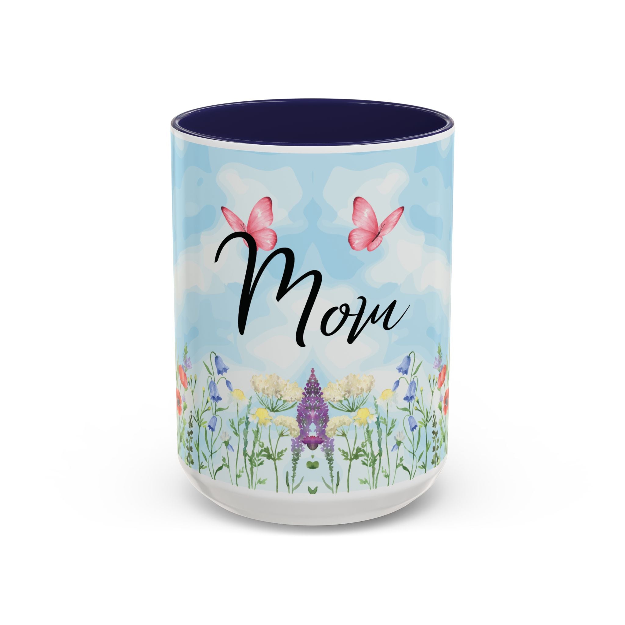 Butterfly and wildflower meadow Mom Mug | Accent Coffee Mug | Gift for Mom | Mothersday Gift