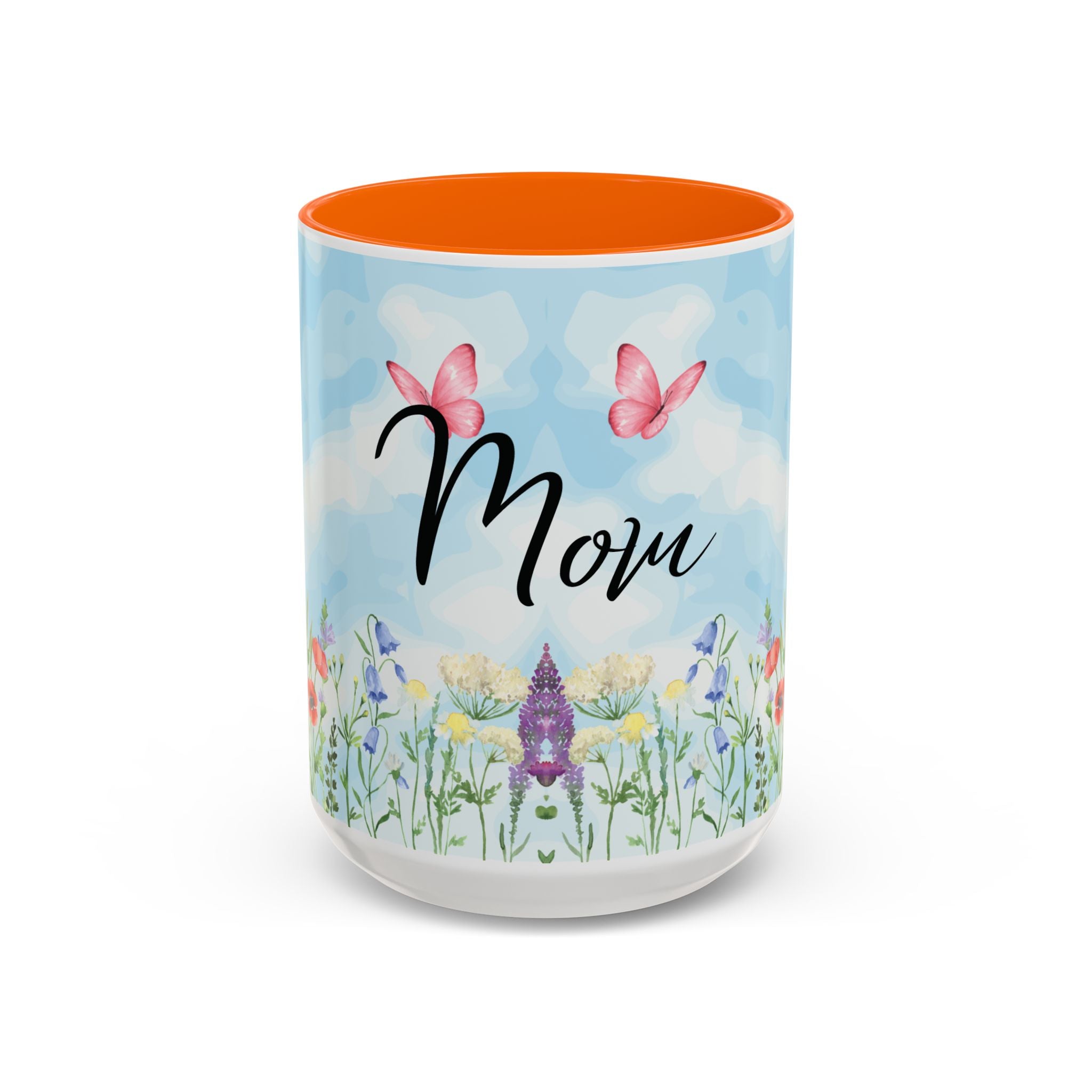 Butterfly and wildflower meadow Mom Mug | Accent Coffee Mug | Gift for Mom | Mothersday Gift