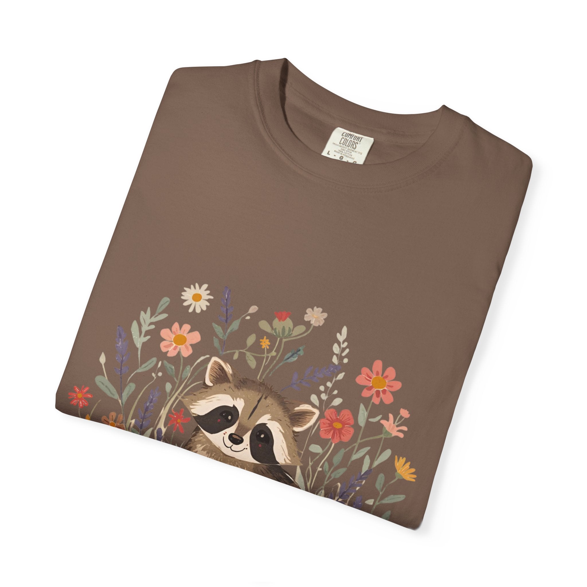 Feral & Flourishing Raccoon T-Shirt | Floral Woodland Animal Tee