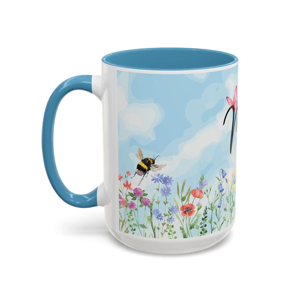 Butterfly and wildflower meadow Mom Mug | Accent Coffee Mug | Gift for Mom | Mothersday Gift