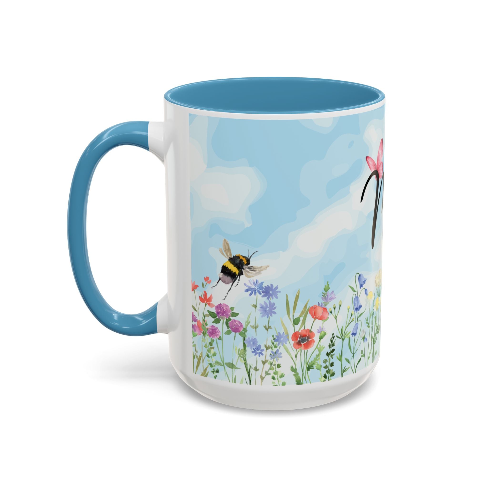 Butterfly and wildflower meadow Mom Mug | Accent Coffee Mug | Gift for Mom | Mothersday Gift
