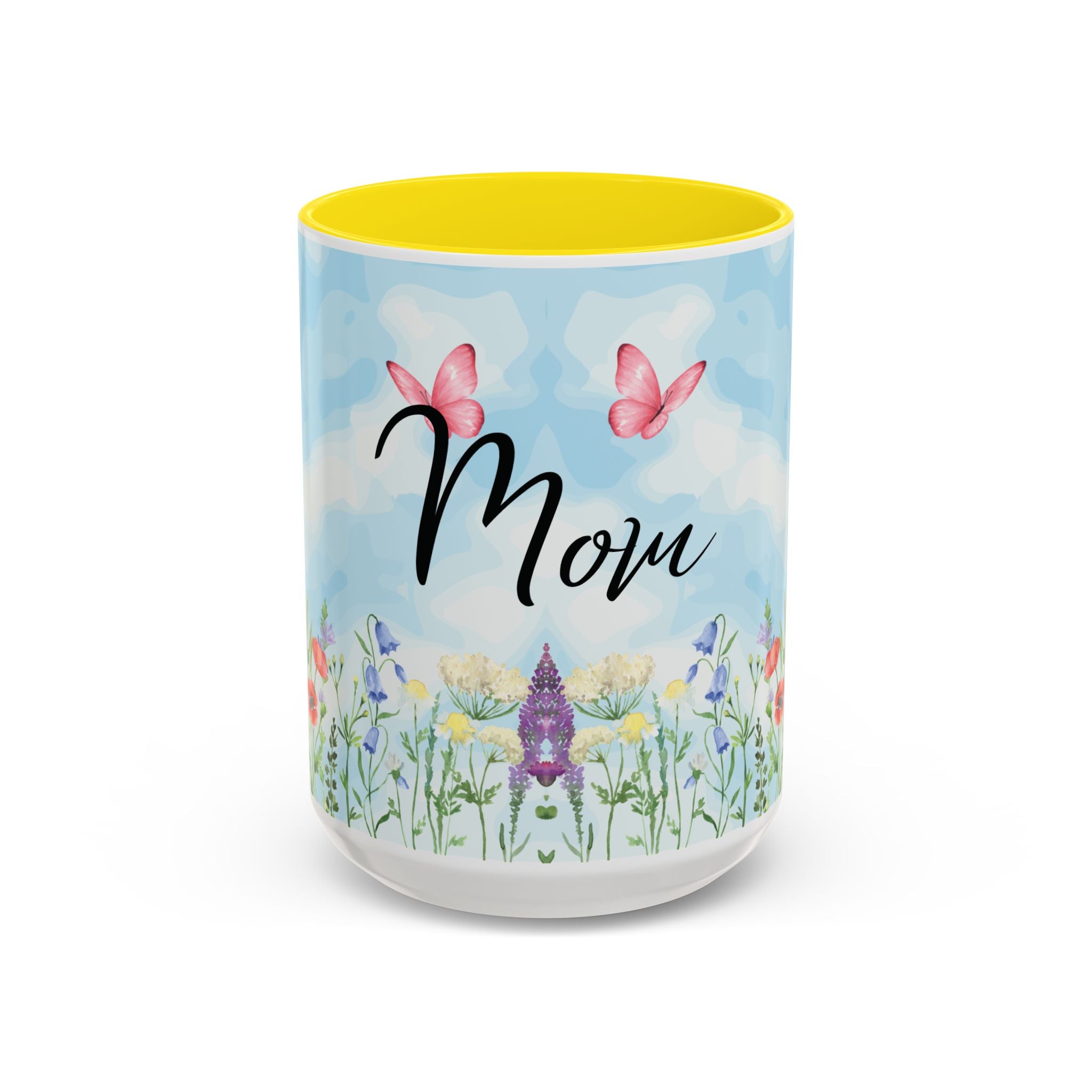 Butterfly and wildflower meadow Mom Mug | Accent Coffee Mug | Gift for Mom | Mothersday Gift