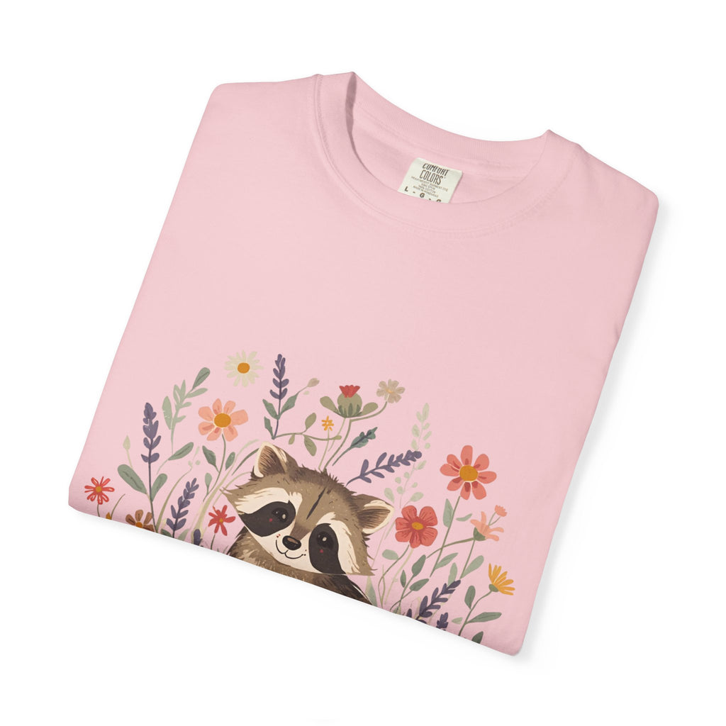 Feral & Flourishing Raccoon T-Shirt | Floral Woodland Animal Tee