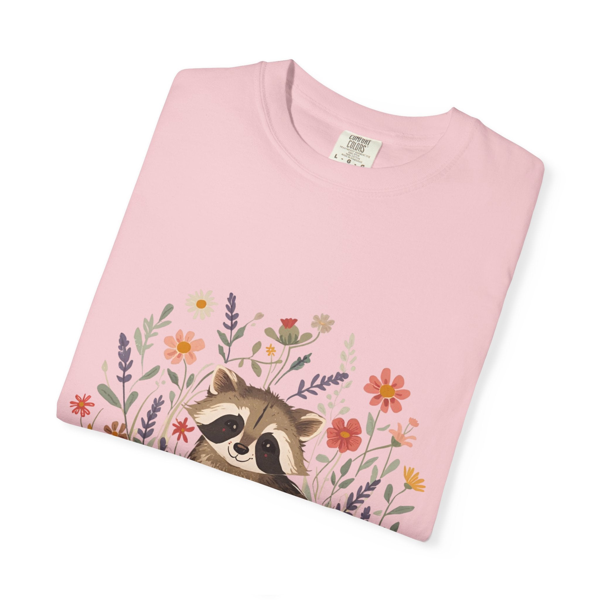 Feral & Flourishing Raccoon T-Shirt | Floral Woodland Animal Tee