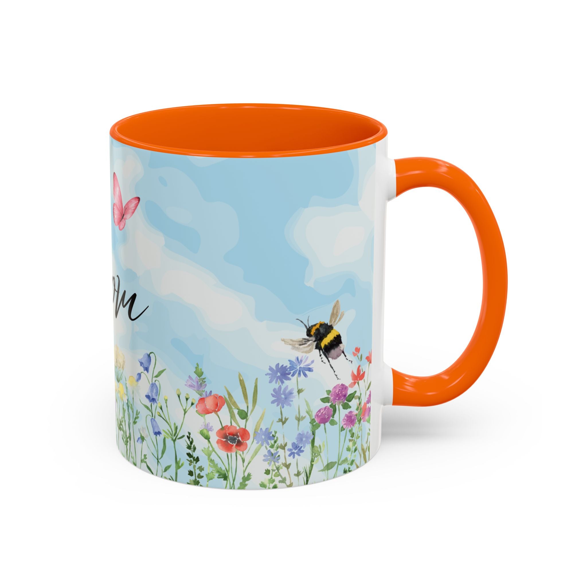Butterfly and wildflower meadow Mom Mug | Accent Coffee Mug | Gift for Mom | Mothersday Gift