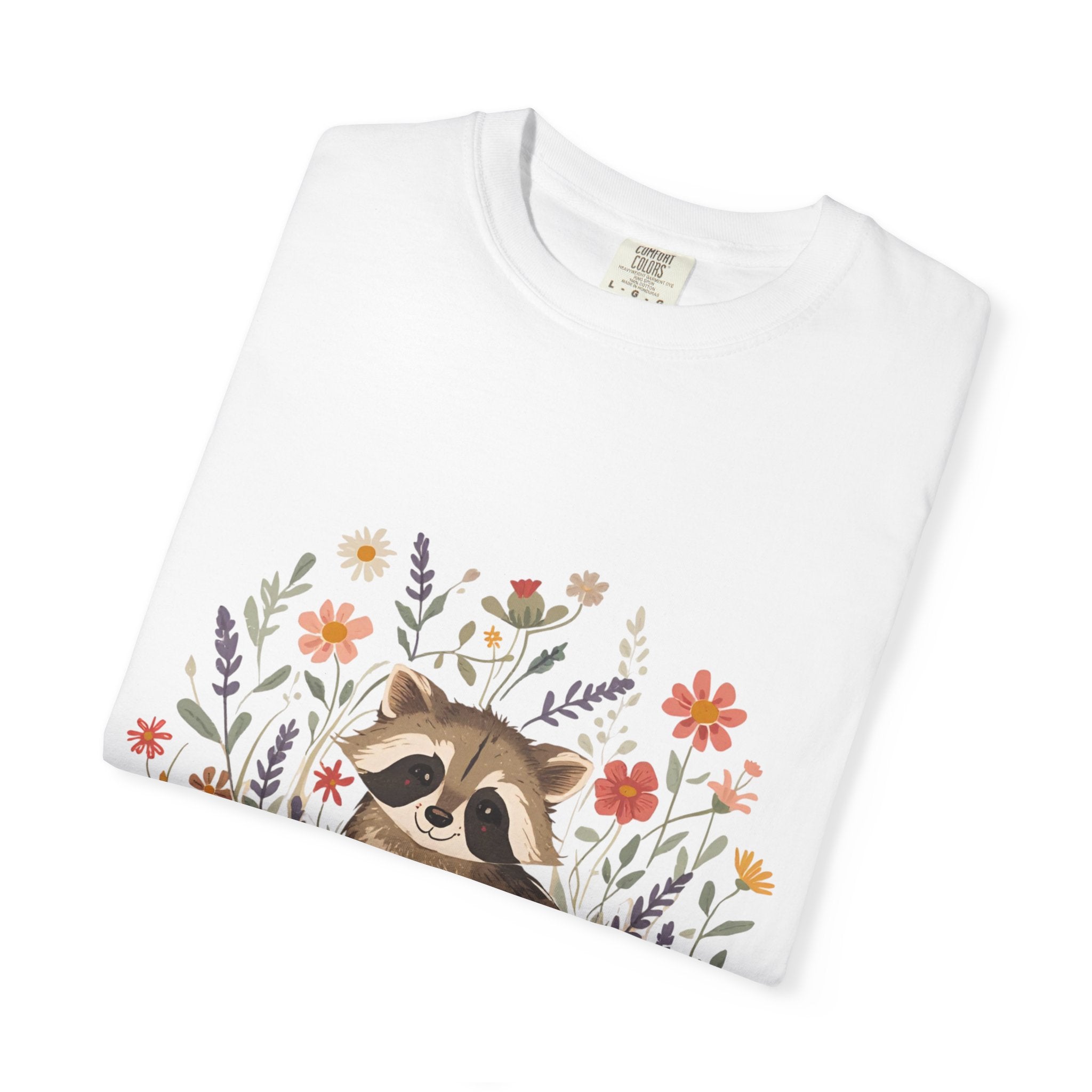 Feral & Flourishing Raccoon T-Shirt | Floral Woodland Animal Tee