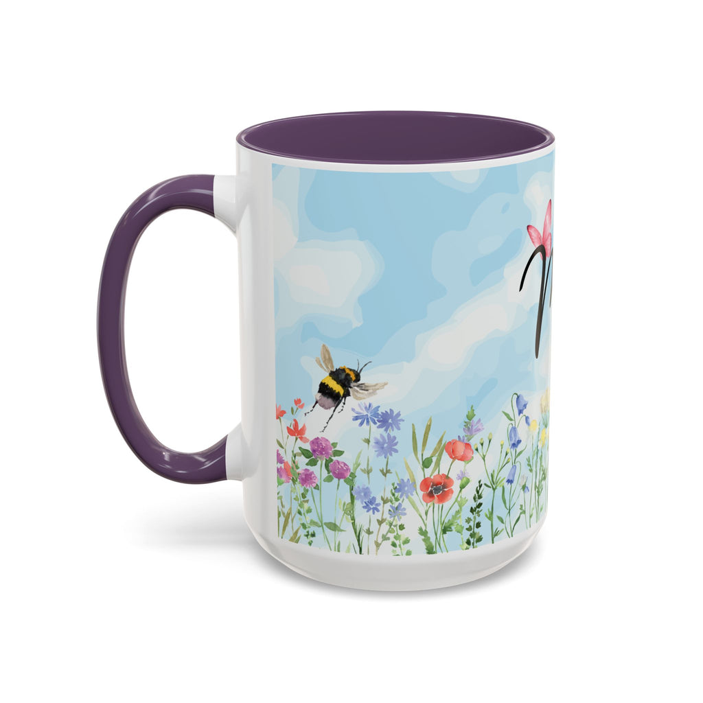 Butterfly and wildflower meadow Mom Mug | Accent Coffee Mug | Gift for Mom | Mothersday Gift