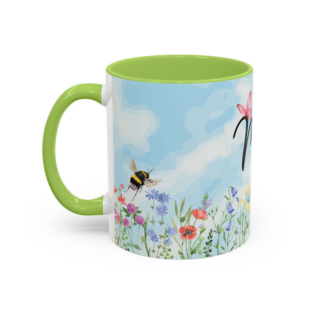 Butterfly and wildflower meadow Mom Mug | Accent Coffee Mug | Gift for Mom | Mothersday Gift