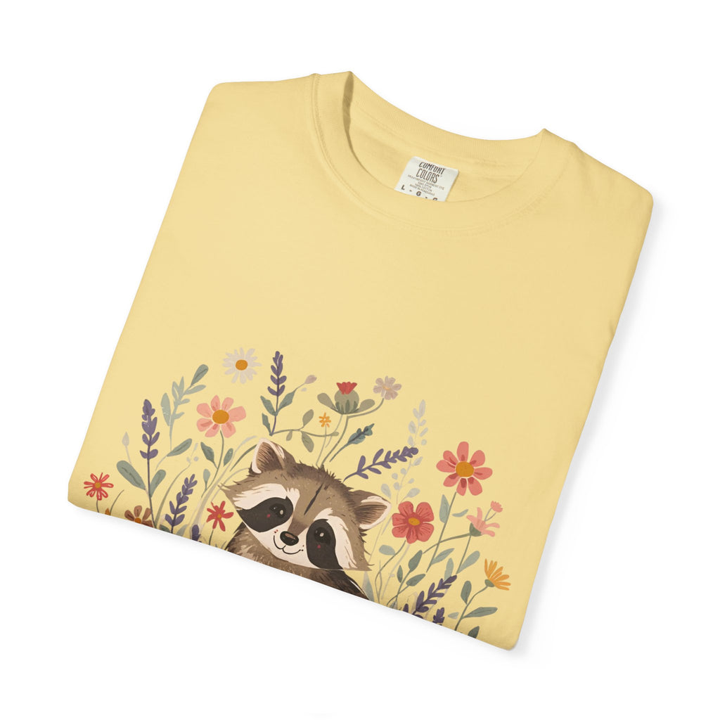 Feral & Flourishing Raccoon T-Shirt | Floral Woodland Animal Tee